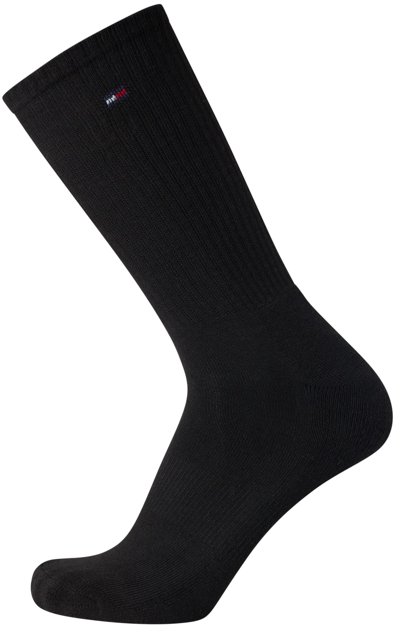 Tommy Hilfiger Men's Athletic Socks - Cushioned Crew Socks (5 Pack), Size 7-12, Black