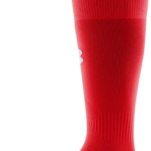 Under Armour Adult Soccer Over-The-Calf Socks, 1-Pair, Red/Black/White, Large