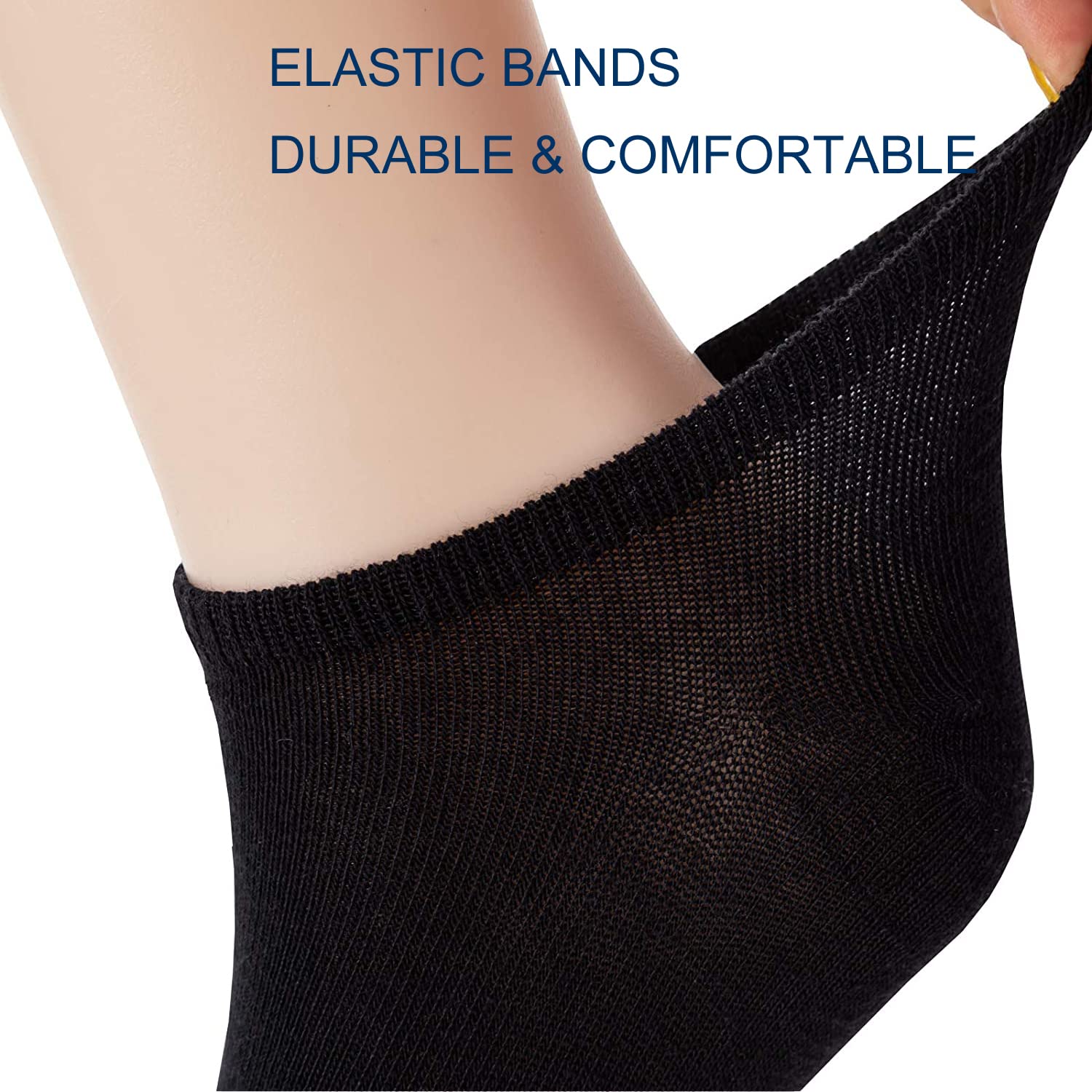 UoUoUosocks 14 Pairs Low Cut Ankle Socks for Men/Women Thin Athletic Sock pack sock(black