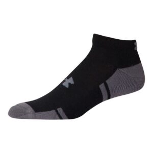 Under Armour Adult Resistor 3.0 Low Cut Socks, Multipairs, Black/Graphite (6-Pairs), X-Large