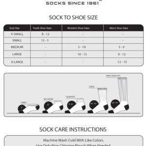 TCK Prosport Football Socks Over the Knee (Black, Small) - Youth Football Socks & Baseball High Socks - Over Knee Baseball Socks - Tall Softball Socks