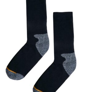 Foemo 6 Pairs of Performance Socks for Men - Versatile and Supportive, with Reinforced Heel and Toe (Black)