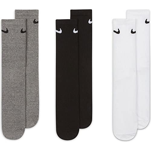 Nike Mens 3-Pack Jordan Jumpman No-Show Socks White/Black SX5546-100 Size Medium