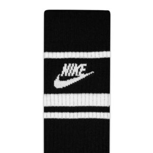 Nike Move To Zero Black/White Men's 3 Pack Crew Socks Size XL