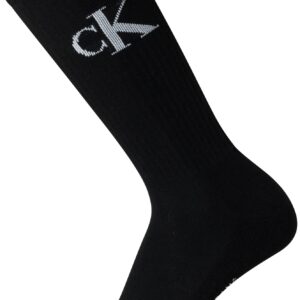 Calvin Klein Men's Athletic Socks - Cushion Crew Socks (10 Pack), Size 7-12, Black Light Grey Logo