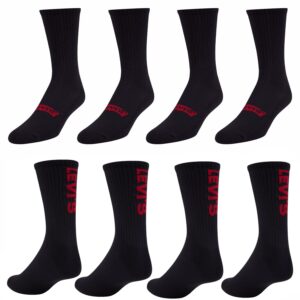 levi's mens socks 8 pairs crew low cut no show quarter ankle socks for men premium athletic men's socks size 9-20