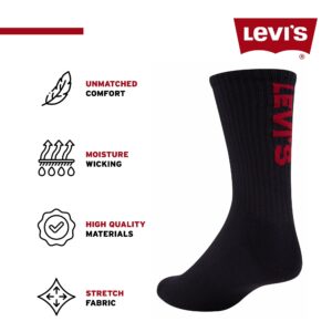 Levi's Mens Socks 8 Pairs Crew Low Cut No Show Quarter Ankle Socks for Men Premium Athletic Men's Socks Size 9-20