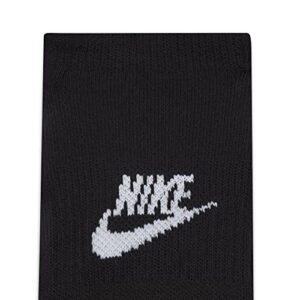 Nike Everyday Plus Cushioned Footie Socks Black | White Large