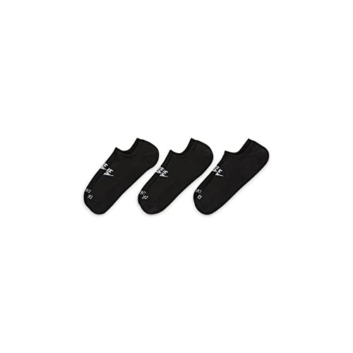 Nike Everyday Plus Cushioned Footie Socks Black | White Large