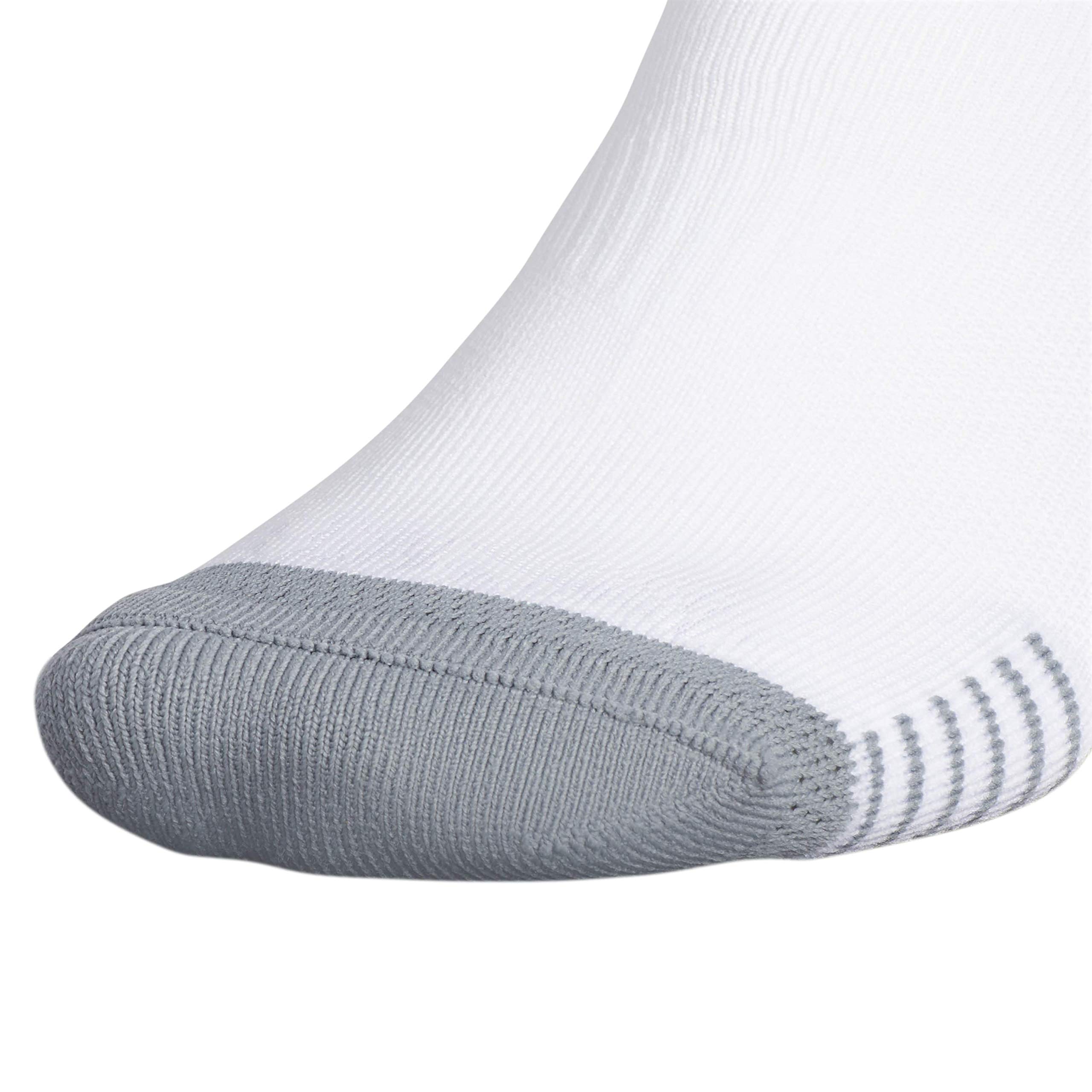 adidas Copa Zone Cushion 4 Soccer Socks (1-Pair) for Men, Women, Boys and Girls, White/Black, Medium