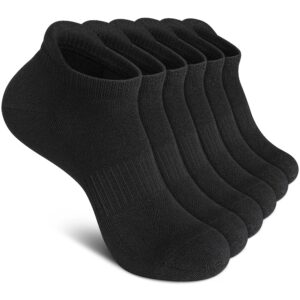 felicigeely ankle athletic running socks low cut sports socks breathable cushioned tab socks for men women 6 pairs