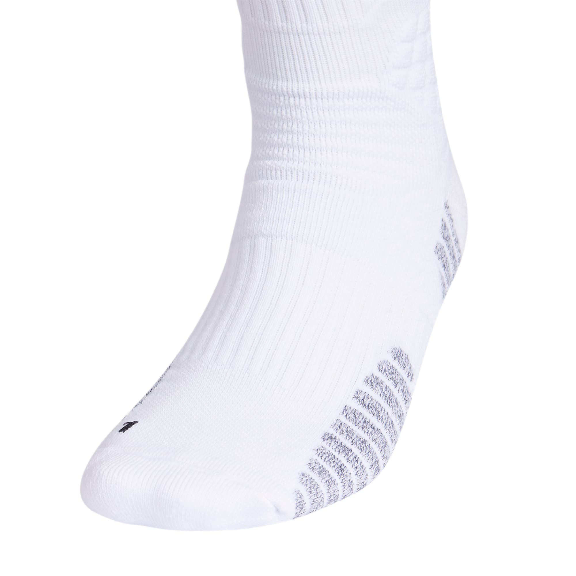 adidas Select Basketball Crew Socks (1-Pair), White/Black, X-Large