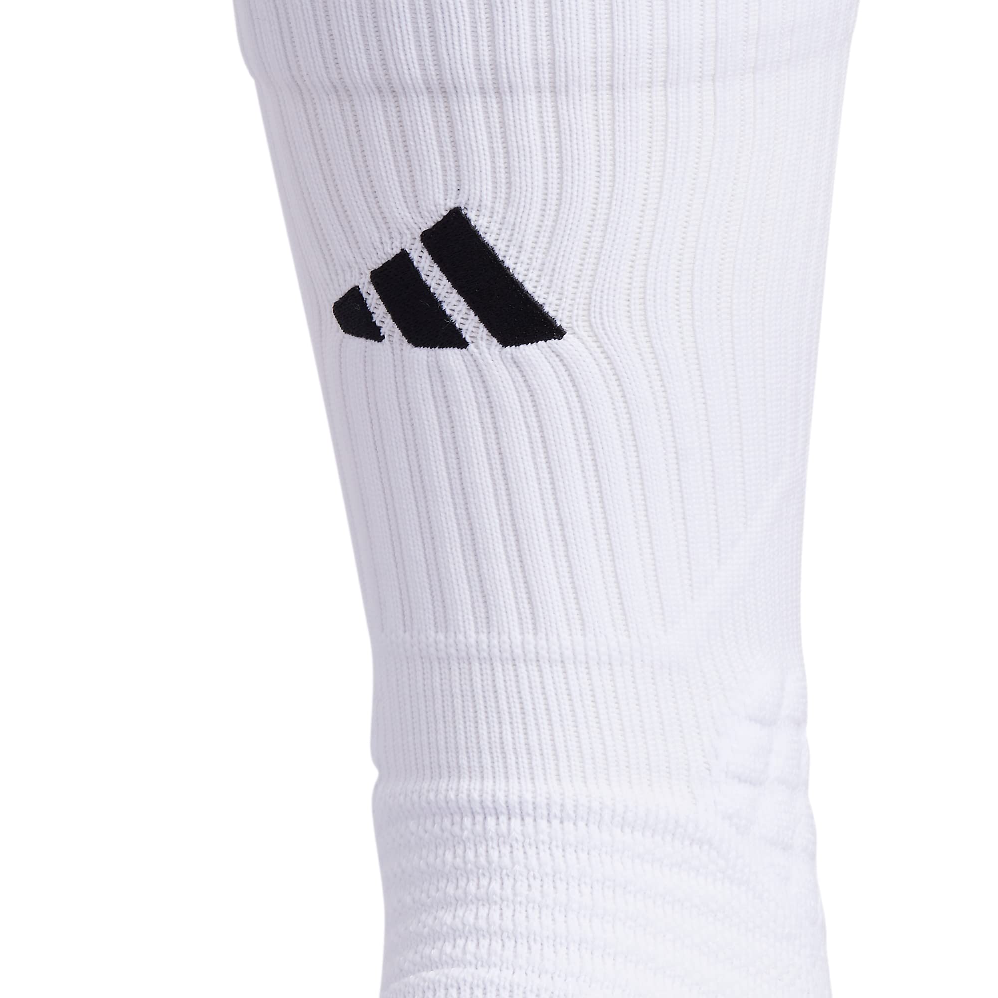 adidas Select Basketball Crew Socks (1-Pair), White/Black, X-Large