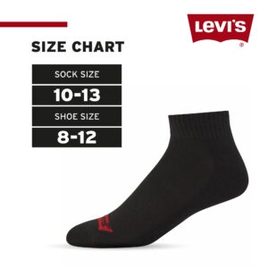 Levi's Mens Socks 8 Pairs Crew Low Cut No Show Quarter Ankle Socks for Men Premium Athletic Men's Socks Size 8-10