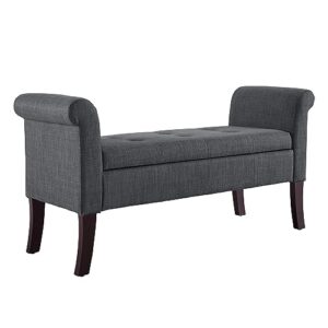 linon bench, dark espresso