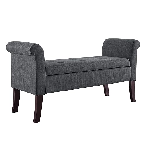 Linon Bench, Dark Espresso