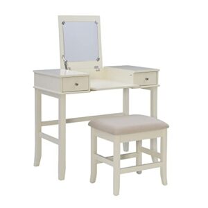 linon set, cream jackson vanity, 30" x 36" x 18",