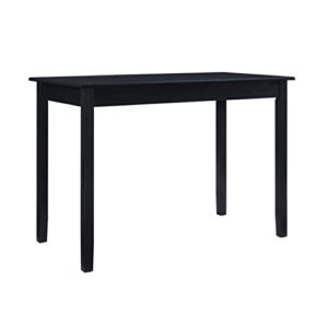 linon dark charcoal wooden tavern carter table, counter pub height