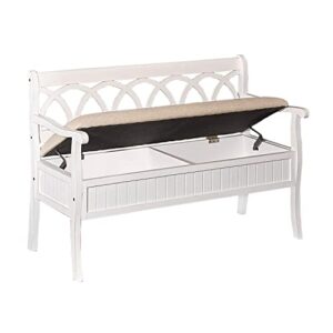 Powell Furniture Elliana Bench, White