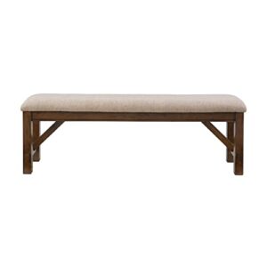 Powell Company Kraven Dining Bench, Hazelnut 60"L x 16"W x 20.25"H