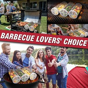 Rolling Grilling Baskets for Outdoor Grill Bbq Net Tube Stainless Steel Large Round Mesh Barbecue Cylinder Cage Cooking Accessories for Veggies Vegetable Fish Camping, Gift for Men Dad Husband Him Father Papa Best Friend New Home Hoursewarming House