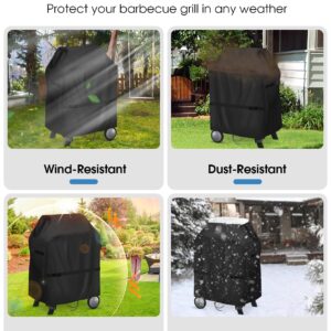 Rilime Grill Cover for Ninja Woodfire Outdoor Grills and Stand,Water-Resistant Outdoor Wood fire Cover for Ninja OG701 Grill Smoker (Cover Only)