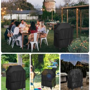 Rilime Grill Cover for Ninja Woodfire Outdoor Grills and Stand,Water-Resistant Outdoor Wood fire Cover for Ninja OG701 Grill Smoker (Cover Only)