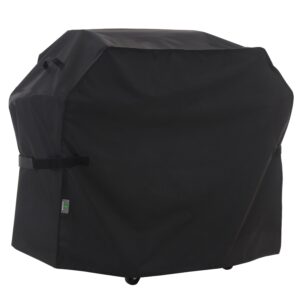 f&j outdoors grill cover waterproof uv resistant for 2 burner charcoal gas bbq, 48wx27dx43h in,black