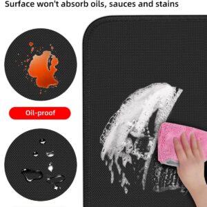 TOHONFOO 24" x 31" Grill Mat Fireproof for Outdoor Grill Protecting Prep Barbecue Table - Heat Resistant BBQ Tabletop Grilling Griddle Pad, Easy to Clean & Storage - Waterproof & Foldable, 1.2mm