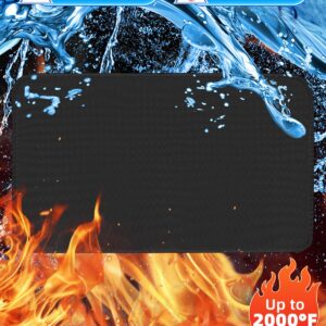 TOHONFOO 24" x 31" Grill Mat Fireproof for Outdoor Grill Protecting Prep Barbecue Table - Heat Resistant BBQ Tabletop Grilling Griddle Pad, Easy to Clean & Storage - Waterproof & Foldable, 1.2mm