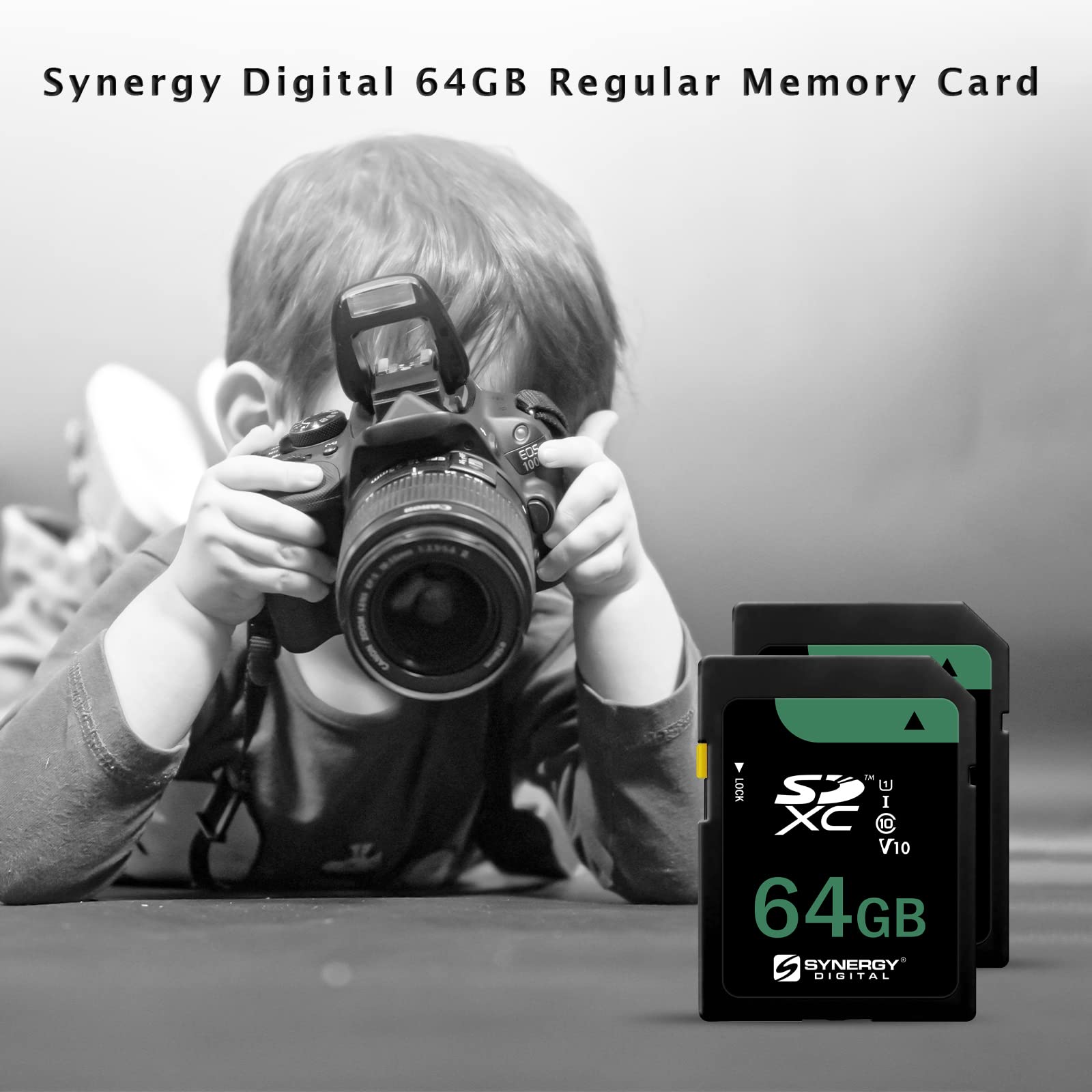 Synergy Digital Memory Card, Compatible with Nikon COOLPIX B500 Digital Camera Memory Card 64GB Secure Digital Class 10 Extreme Capacity (SDXC) Memory Card