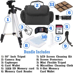 UltraPro Camera Accessory Bundle Kit for Canon, Nikon, Sony, Panasonic and Olympus Digital Cameras. Bundle Includes 10 Must-Have Accessories