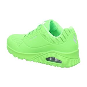 Skechers Women's Uno-Night Shades Sneaker, Lime, 11