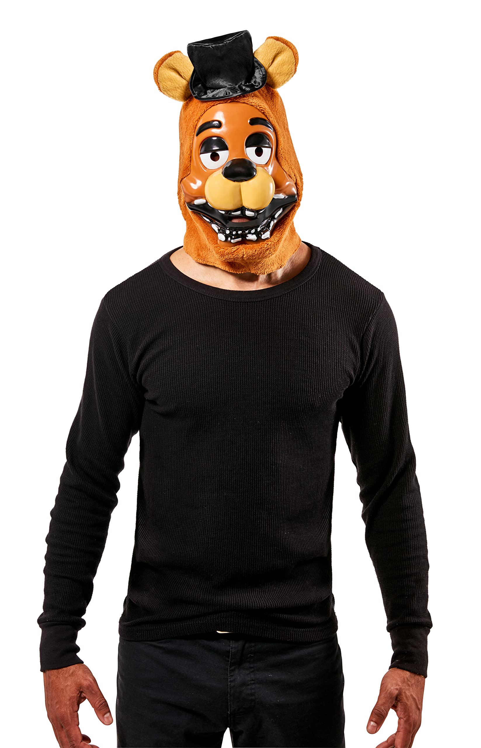 Rubie's Adult Five Nights at Freddy's Plush Freddy Costume Mask, As Shown, One Size