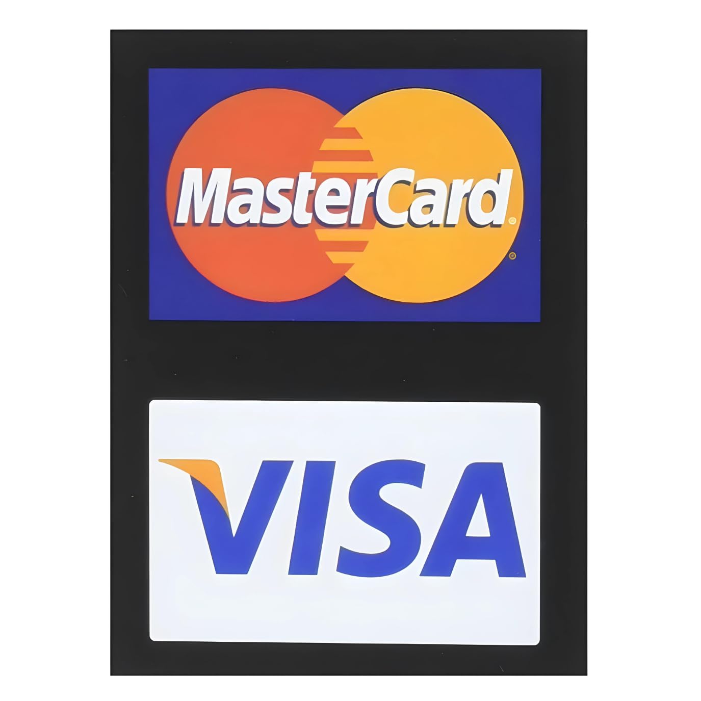 smartEshop MasterCard/Visa Credit Card Vinyl Decals Stickers (Pack of 4)