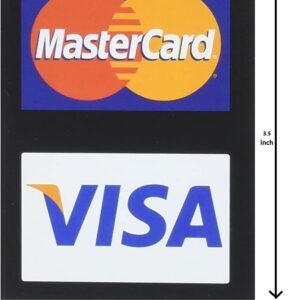 smartEshop MasterCard/Visa Credit Card Vinyl Decals Stickers (Pack of 4)