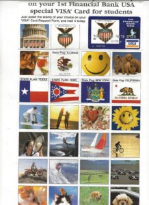 flags & images, 34 picture stamps in colour, visa, 2006