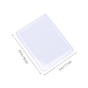 DOITOOL 50pcs Card Cover Hard Baseball Holder Baseball Display Playing Card Container Clear Case Membership to Someone Baseball Card Display Hard Plastic PVC Small Card