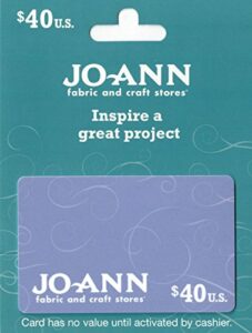 jo-ann stores $40 gift card