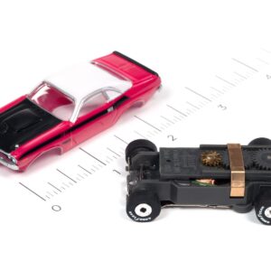 Auto World Thunderjet OK Used Cars 1970 Dodge Challenger T/A Panther (Pink) HO Scale Slot Car