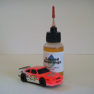 Liquid Bearings, 100%-synthetic oil for all HO scale slot cars, makes cars faster!!