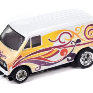 Auto World 4Gear 1973 Dodge Van (3 Car Set) (AW Exclusive) Slot Cars HO Scale