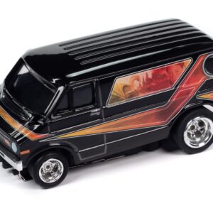 Auto World 4Gear 1973 Dodge Van (3 Car Set) (AW Exclusive) Slot Cars HO Scale