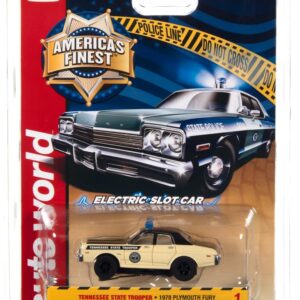 Auto World Xtraction SC397-1 1978 Plymouth Fury Tennessee State Trooper HO Scale Slot Car