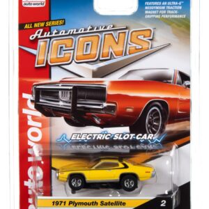 Auto World Xtraction 1971 Plymouth Satellite HO Scale Slot Car