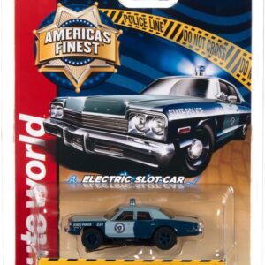 Auto World SC397-3 America's Finest Massachusetts State Police 1974 Monaco HO Scale Electric Slot Car - Blues