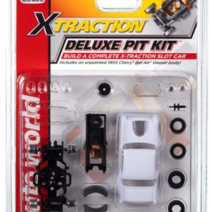 Auto World X-Traction Deluxe Pit Kit (w/1955 Bel Air Body) HO Scale Slot Car