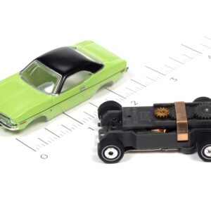 Auto World Thunderjet OK Used Cars 1970 Plymouth Barracuda Gran Coupe (Green) HO Scale Slot Car