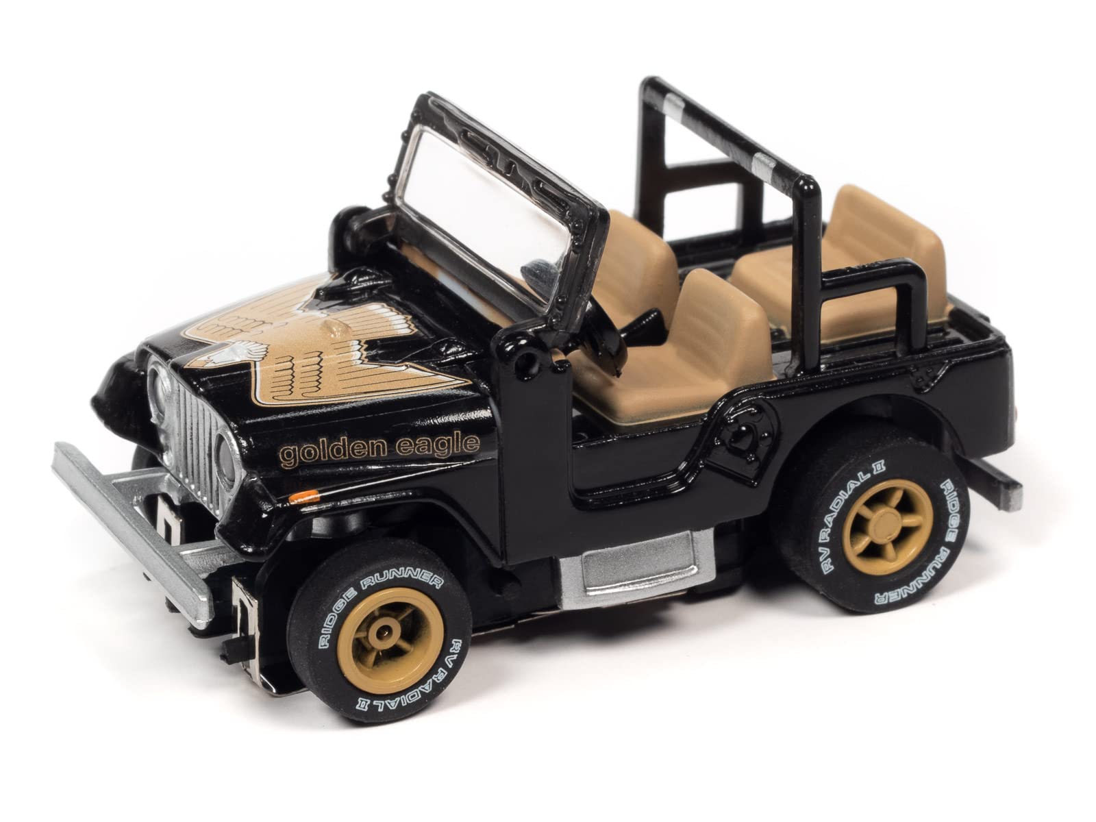 Auto World Xtraction Off Road 1979 Jeep CJ-7 (Black) HO Scale Slot Car