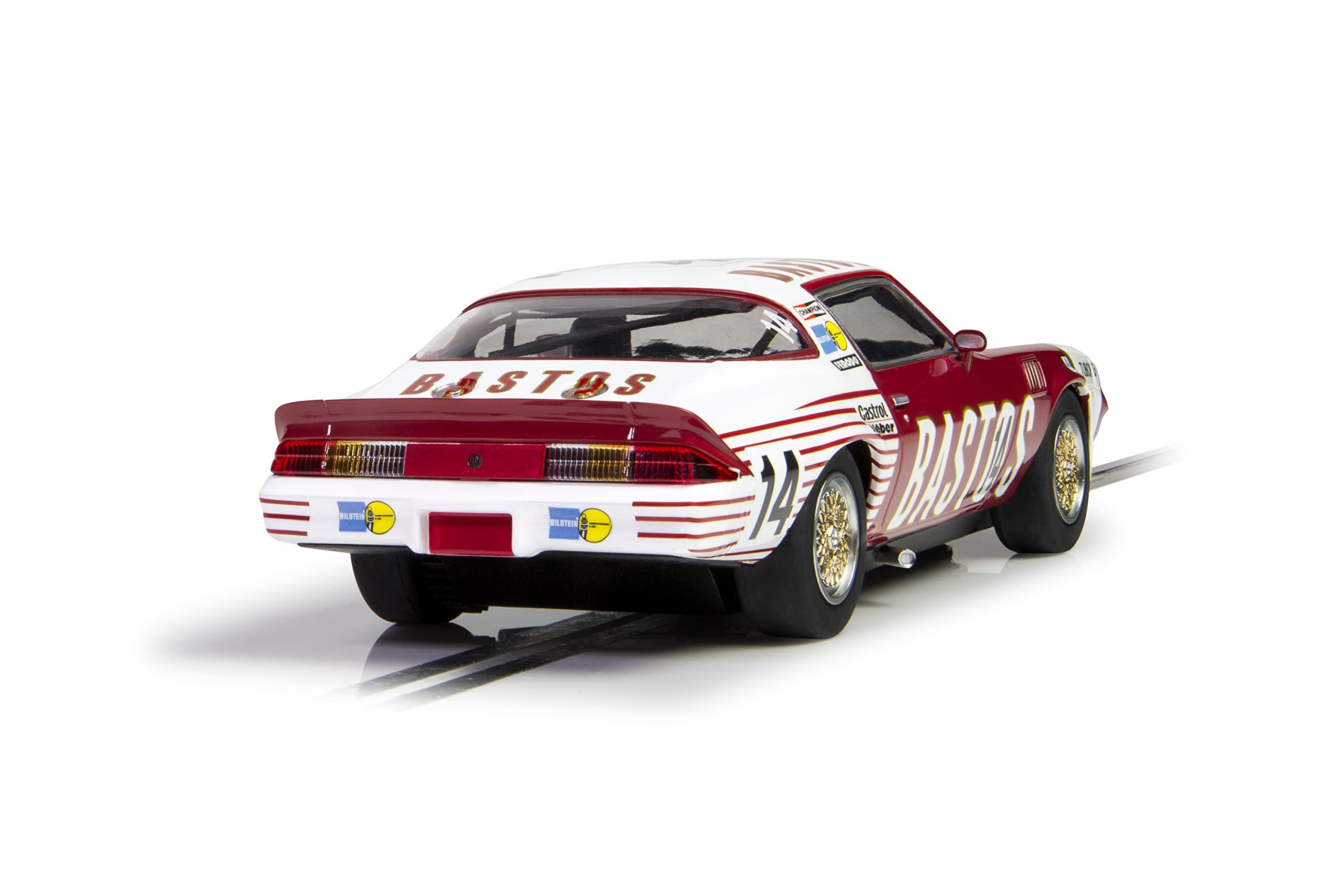 Scalextric Chevrolet Camaro Z28 Bastos #14 1:32 Slot Race Car C4235